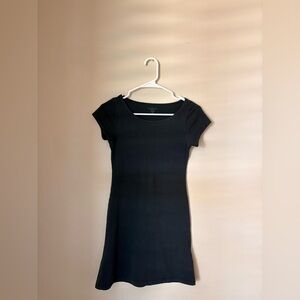 Brandy Melville Black Short Sleeve Scoop Dress